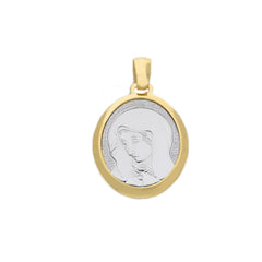 Pendentif religieux en or 18 carats - 750 bicolore - 067409