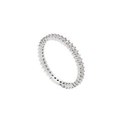 18 Karat Gold - 750 Memorie Ring mit Zirkonia