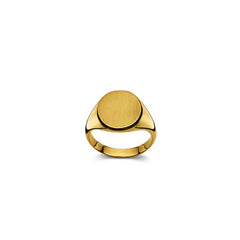 Bague plaque Or 750 mat/poli