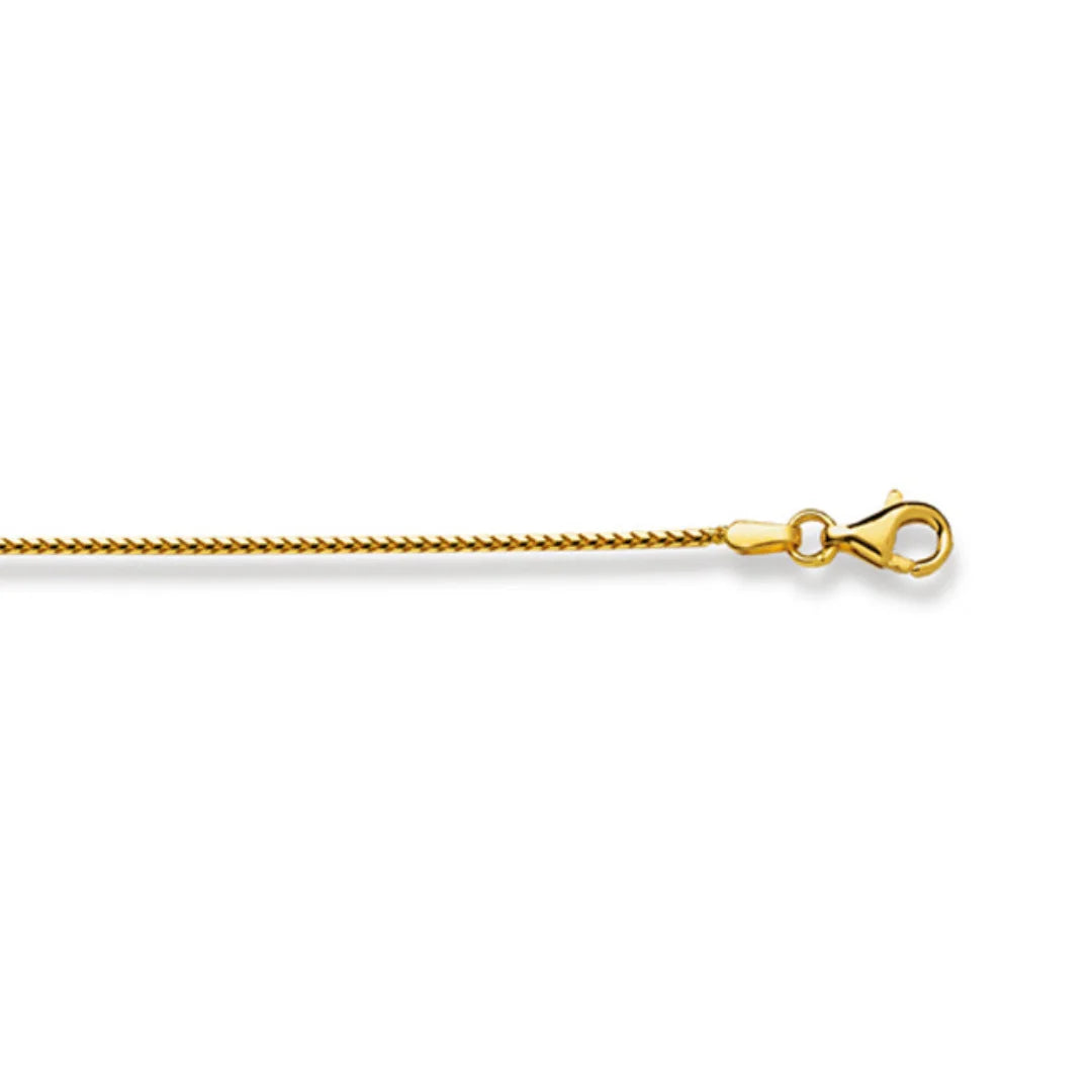 Fuchsschwanzhalskette 18 Karat Gold - 750 in Gelbgold 38 cm - 50 cm x 1.2 mm