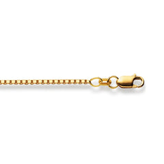 Venizianerhalskette 18 Karat Gold -750 in Gelbgold 40 cm - 60 cm x 1.4 mm