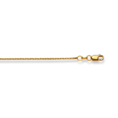 Fuchsschwanzhalskette 18 Karat Gold -750 in Gelbgold 38 cm - 50 cm x 0.7 mm