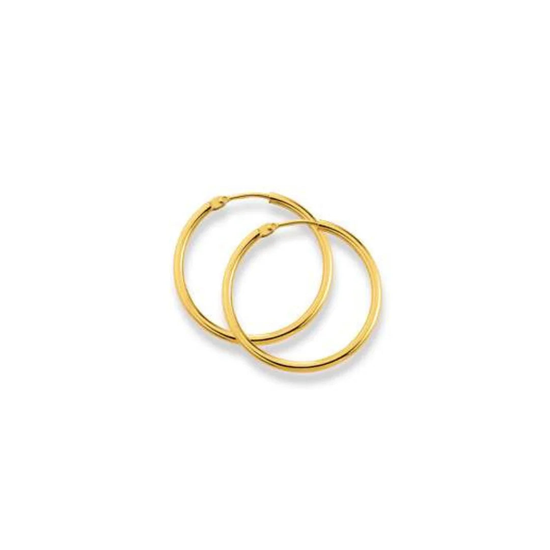 Kreolen 18 Karat Gelbgold-750, 24 x 1.6 mm