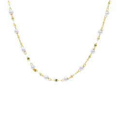 18 Karat Gold - 750 Süsswasserperlen Halskette - 276095