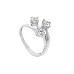 18 Karat Gold - 750 Ring mit Zirkonia Steinen