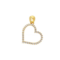 Pendentif coeur en or 18 carats - 750