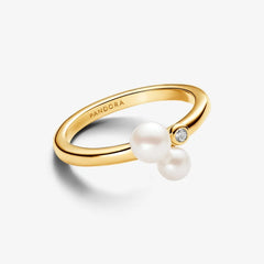 Pandora Ring für Damen - Süsswasserzuchtperlen, Vergoldet