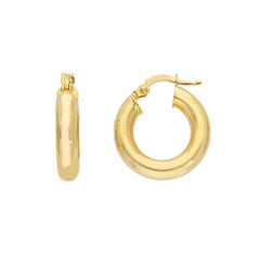Boucles d'oreilles créoles en or 18 carats