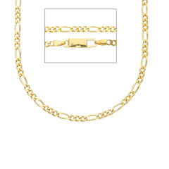 Chaîne en or Figaro 18 carats - 50 cm