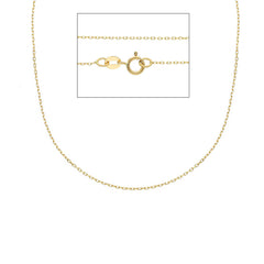 Collier en or jaune 18 carats avec diamants taillés - 45 cm