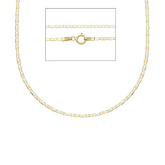 Halskette 18 Karat Gold in Tricolor für Damen & Herren - MBA030TC