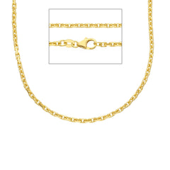 Herren Halskette 18 Karat Gold in Gelbgold - MFA080GG