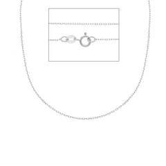 Damen Halskette 18 Karat Weissgold - MFD025BB