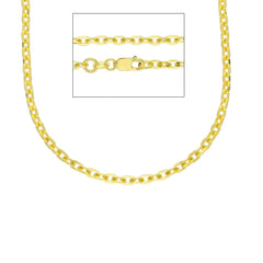Herren Halskette 18 Karat Gold in Gelbgold - MFL080GG