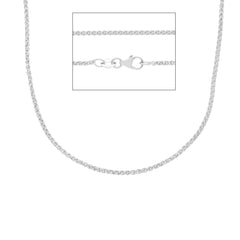 Damen Halskette aus 18 Karat Gold in Weissgold, ca. 6.00 Gramm - MSA035BB
