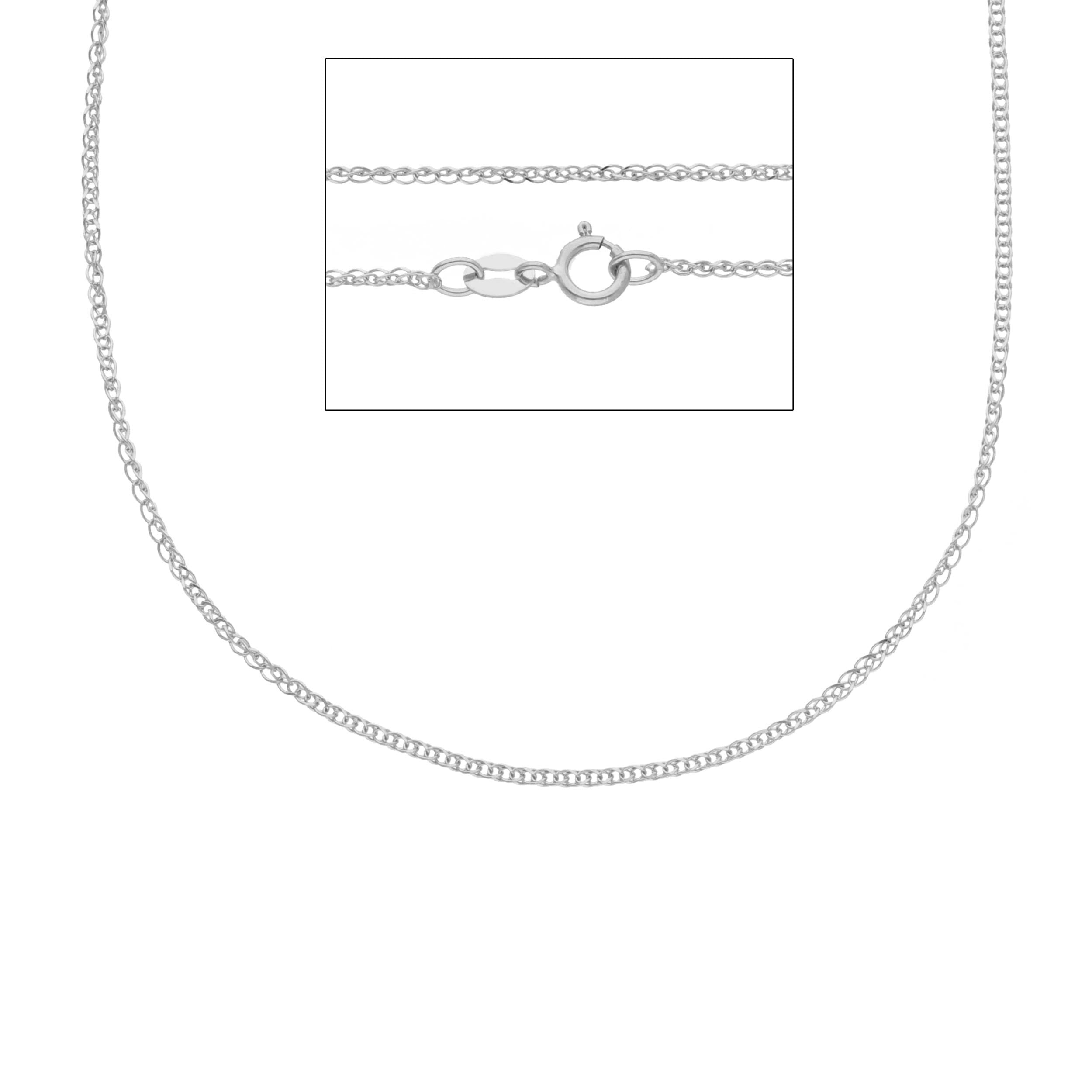 Damen Halskette in 18 Karat Weissgold, ca. 1.55 Gr. - MSS020BB