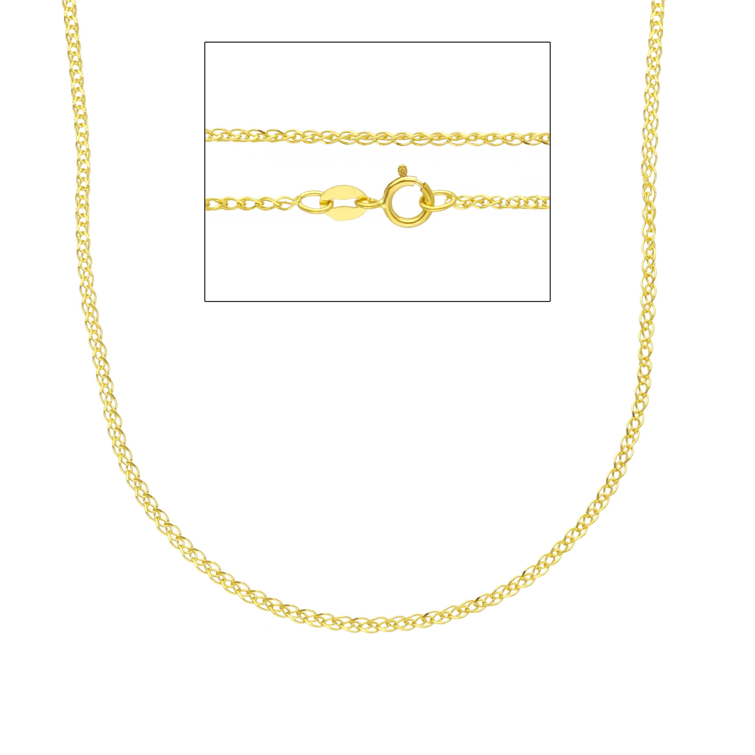 Damen Halskette in 18 Karat Gelbgold, ca 2.10 Gr. - MSS025GG