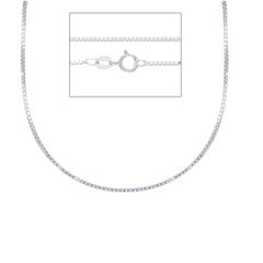 18 Karat Weissgold Halskette - MVB063BB