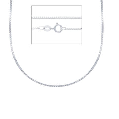 Halskette in 18 Karat Weissgold, ca. 3.00 Gramm - MVB068BB