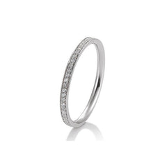 Breuning 18 Karat Gold Memoire Ring mit 30 Diamanten 0.165 ct. - 41/05643