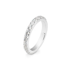 Breuning 18 Karat Gold Memoire Ring mit 11 Diamanten 0. 78 ct. - 41/06132