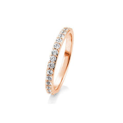 18 Karat Gold Memoire Ring mit Diamanten - 41/85001