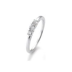 18 Karat Gold Verlobungsring 3 Brillanten mit Diamanten - 41/05667