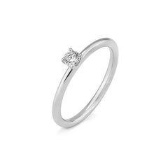 Bague de fiançailles Breuning en or 18 carats, 4 griffes, sertie de diamants - 41/06258