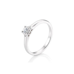 18 Karat Gold Verlobungsring 4er Krappe mit Diamanten - 41/05883