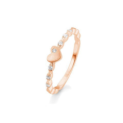 Breuning 18 Karat Gold Verlobungsring Herz mit Diamanten - 41/05709
