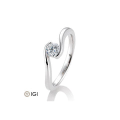 Bague de fiançailles Breuning en or 18 carats avec diamant - 41/85945