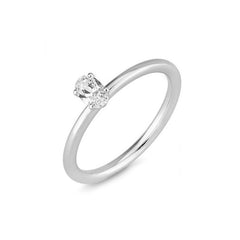 Breuning 18 Karat Gold Verlobungsring Oval mit Diamant - 41/06270