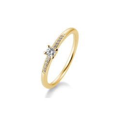 Breuning 18 Karat Gold Verlobungsring Pavé mit Diamanten - 41/85947
