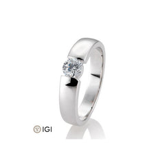 Breuning 18 Karat Gold Verlobungsring Spann mit Diamant - 41/85904