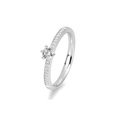 18 Karat Gold Verlobungsring Verlobungsring Pavé mit Diamanten - 41/06018