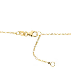 18 Karat Goldcollier-Halskette mit Zirkonia
