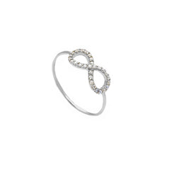 Bague infini en or 18 carats - 750