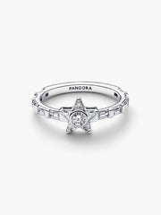 Pandora Timeless Funkelnder Sternen Baguette-Ring Silber 925 mit weissen Zirkonia – 195072C01
