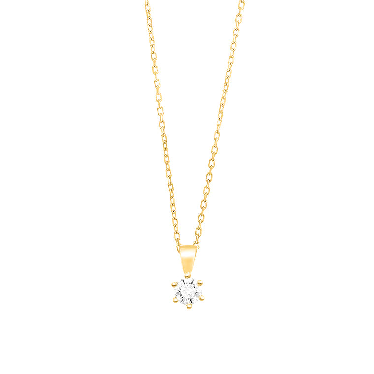 Facet Classic Express Eye Clean Gold Halskette