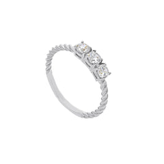 18 Karat Gold - 750 Ring mit Zirkonia Steinen