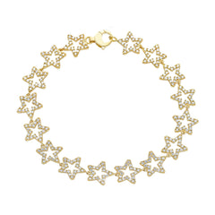 Bracelet étoile en or 18 carats - 750