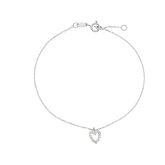 Bracelet coeur en or 18 carats - 750