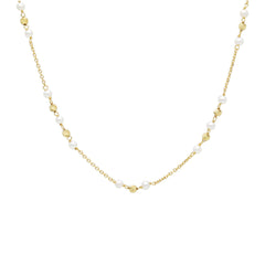 18 Karat Gold - 750 Süsswasserperlen Halskette - 267289