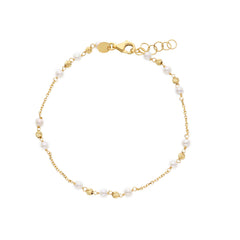 18 Karat Gold Süsswasserperlen Armband -267292