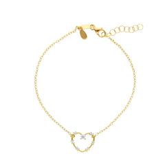 18 Karat Gold - 750 Herz Armband