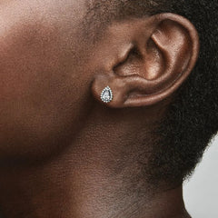 Pandora Birnen-Kranz Ohrringe für Frauen: Sterling-Silber, Cubic Zirkonia