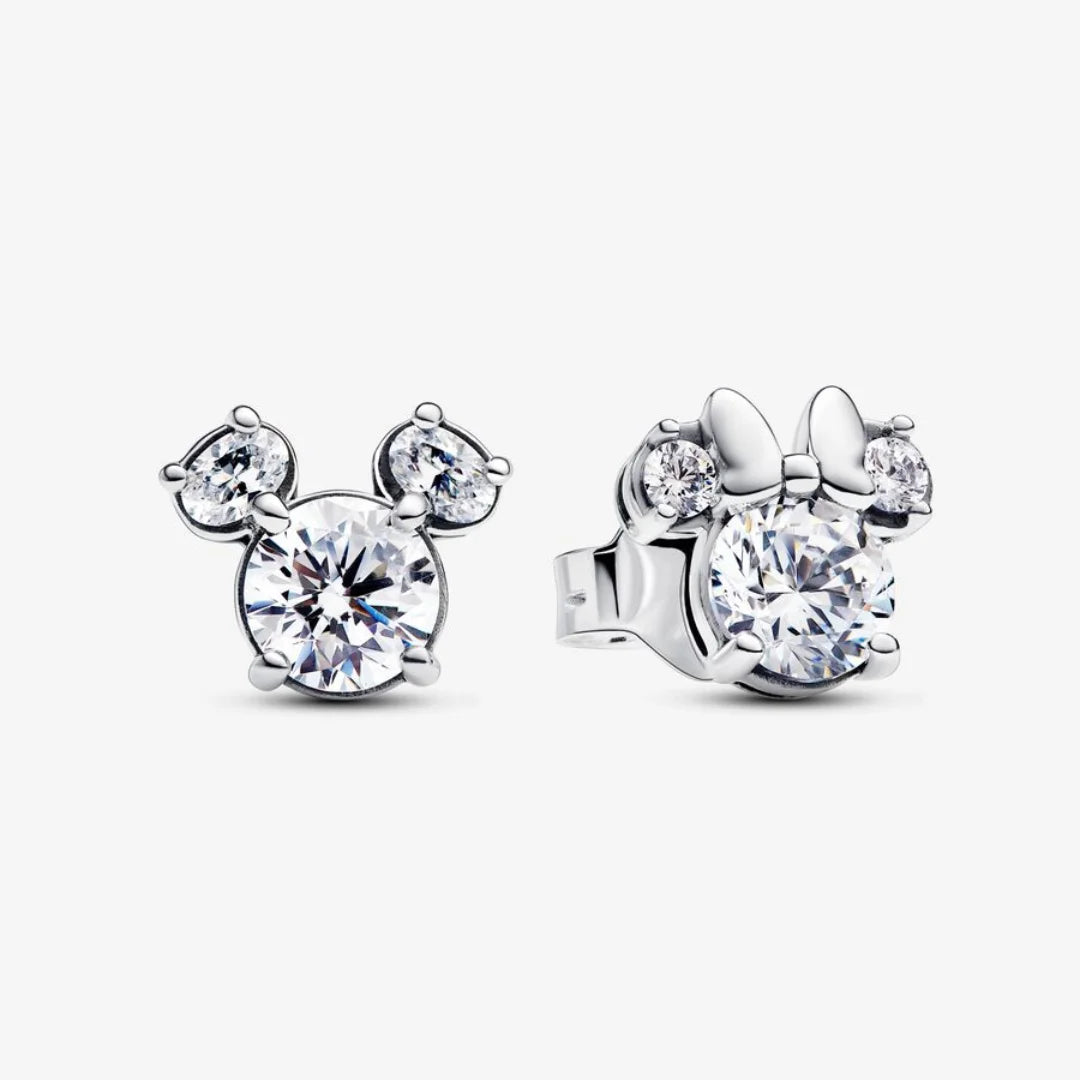 Pandora Disney Ohrringe: Micky Maus & Minnie Maus - Cubic Zirkonia