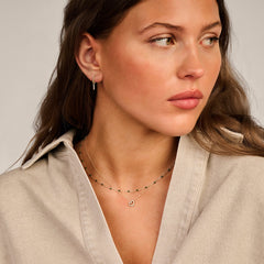 Blush Herzkette in 750/18 Karat Gelbgold mit Zirkoniasteinen - 3072YZI