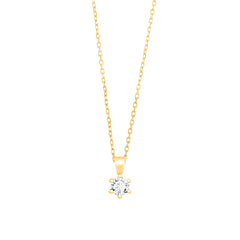 Facet Classic Express Eye Clean Gold Halskette