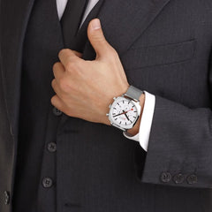 Mondaine Cushion Chrono Herrenuhr - MSL.41410.LBV.SET